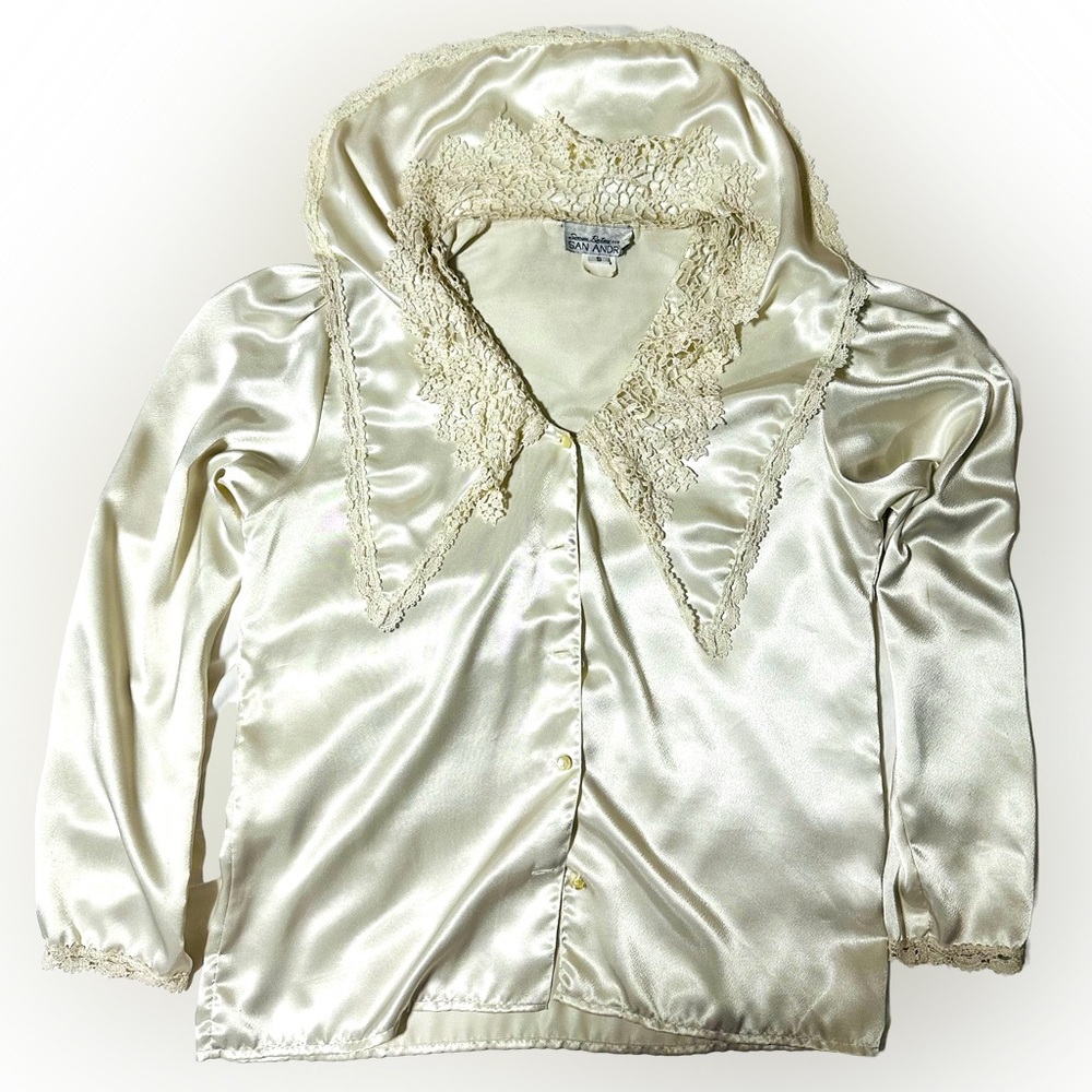 Polyester satin top